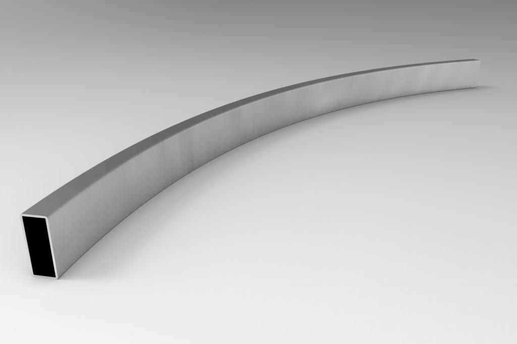 Le sens de cintrage : à plat ou sur chant : cintrage tube rectangulaire